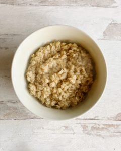 oatmeal with egg and avocado